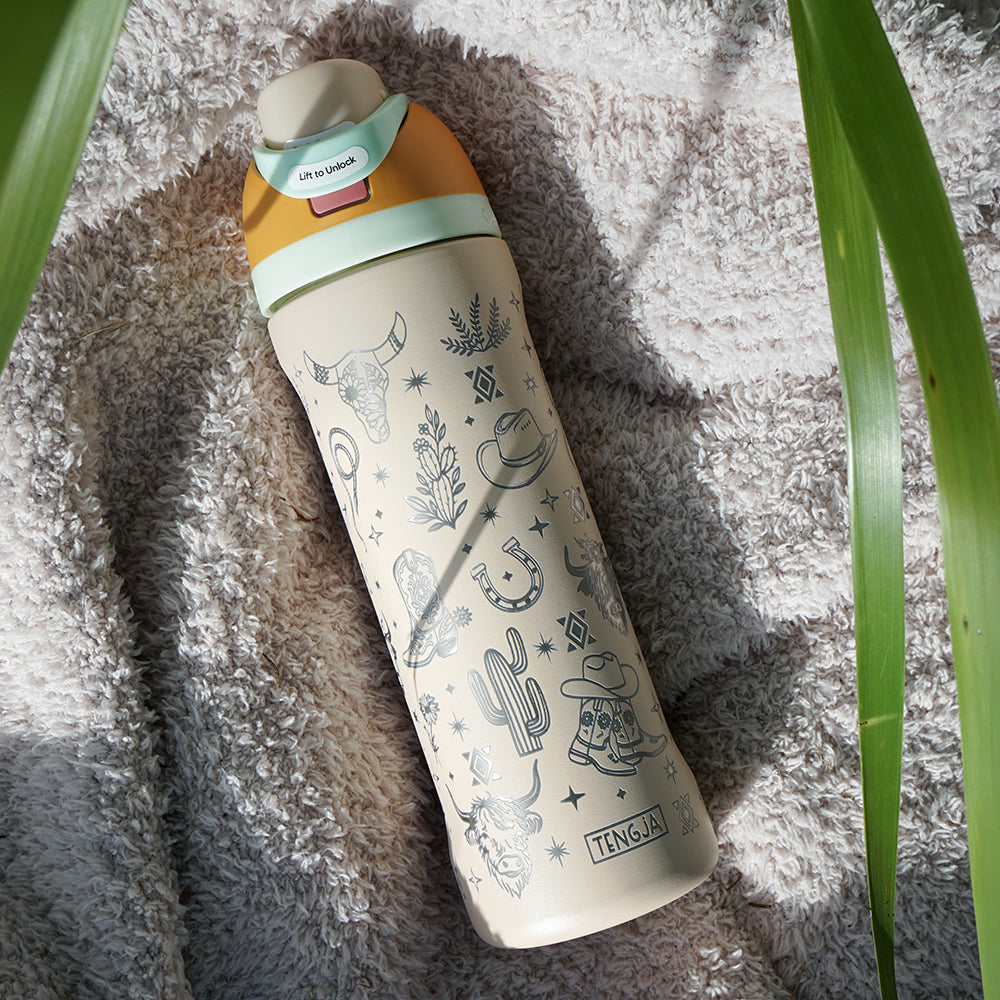 700ml Owala Style Water Bottle - Full Wrap - WATER IN THE DESERT - SALE