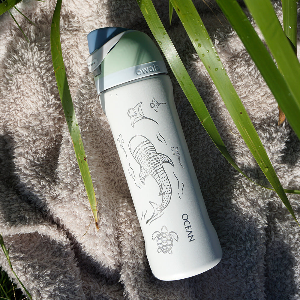 700ml Owala Style Water Bottle Half Wrap - WHALE SHARK