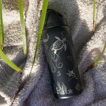 950mL Owala Style Water Bottle - Full Wrap - OCEAN