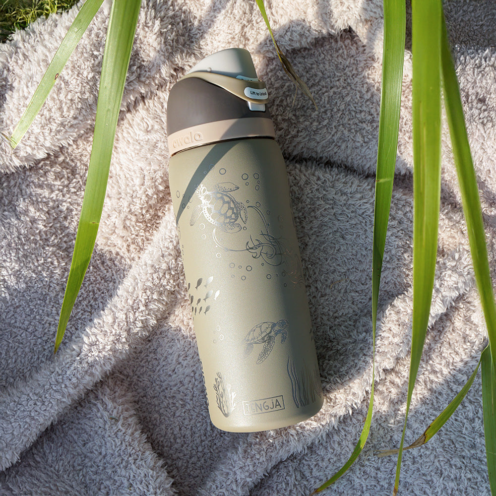 950mL Owala Style Water Bottle - Full Wrap - OCEAN