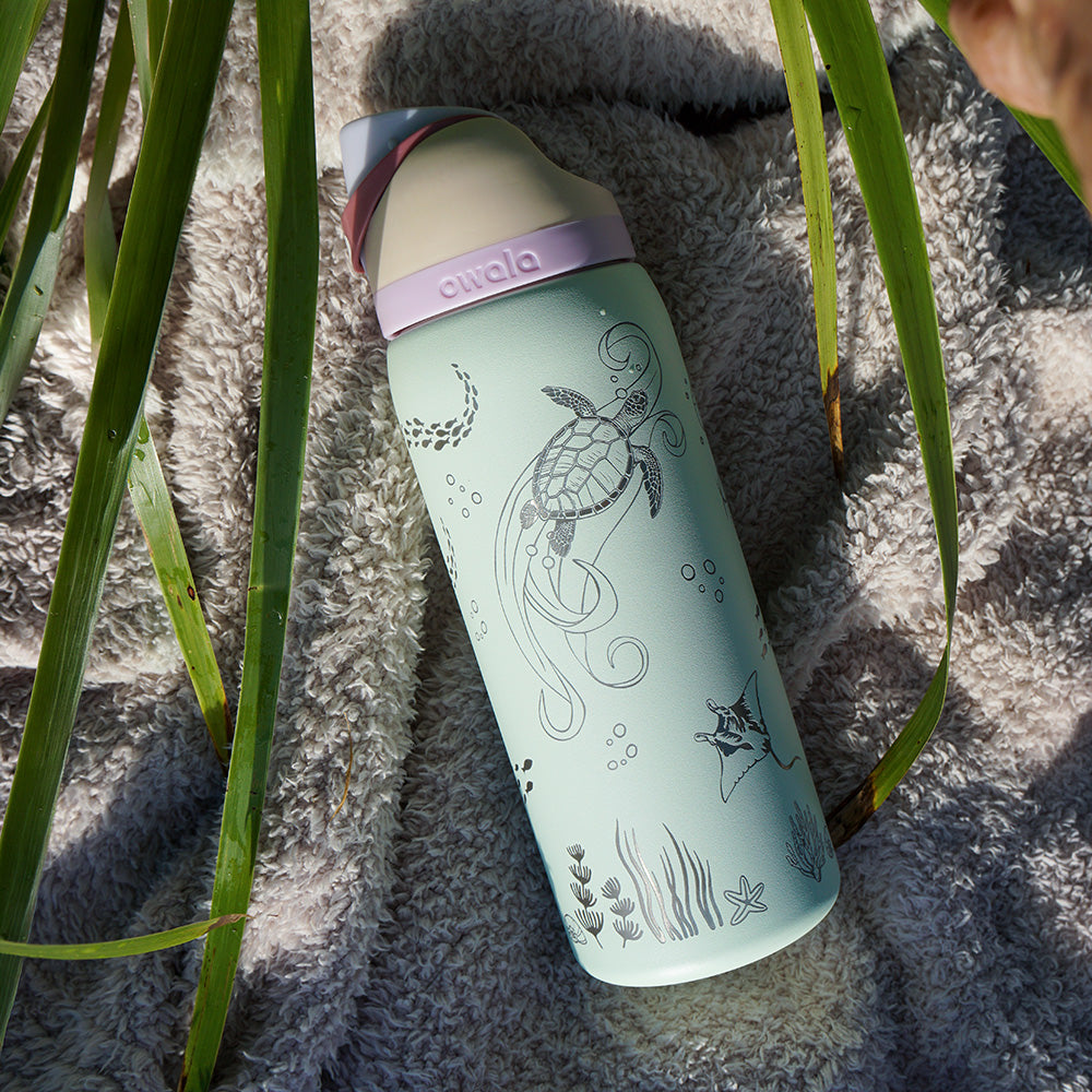 950mL Owala Style Water Bottle - Full Wrap - OCEAN