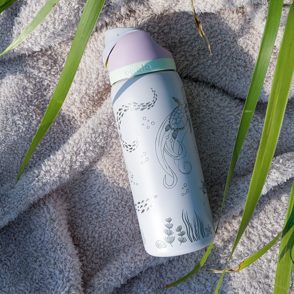 950mL Owala Style Water Bottle - Full Wrap - OCEAN