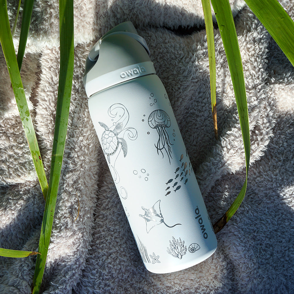 950mL Owala Style Water Bottle - Full Wrap - OCEAN