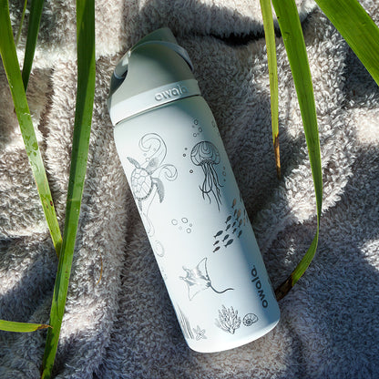 950mL Owala Style Water Bottle - Full Wrap - OCEAN