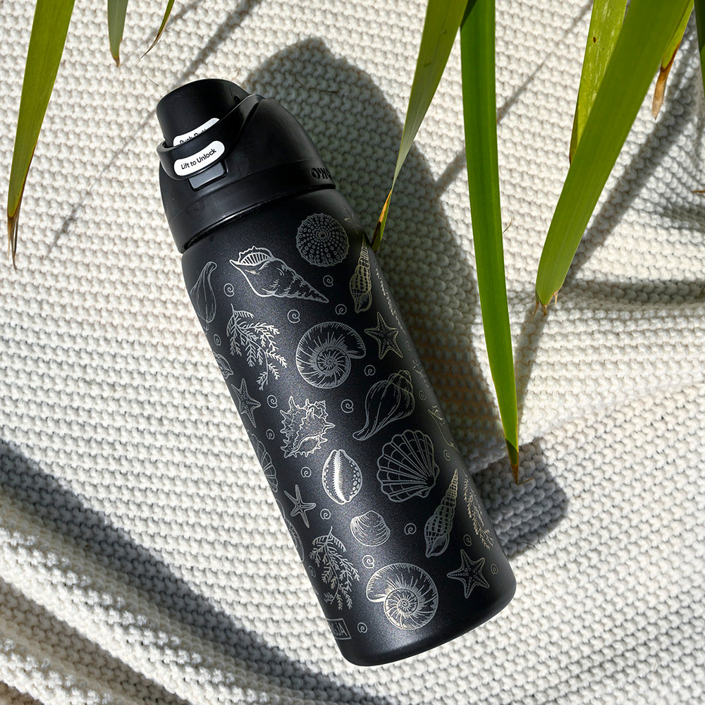 950ml Owala Style Water Bottle-Full Wrap-SEA SHELL
