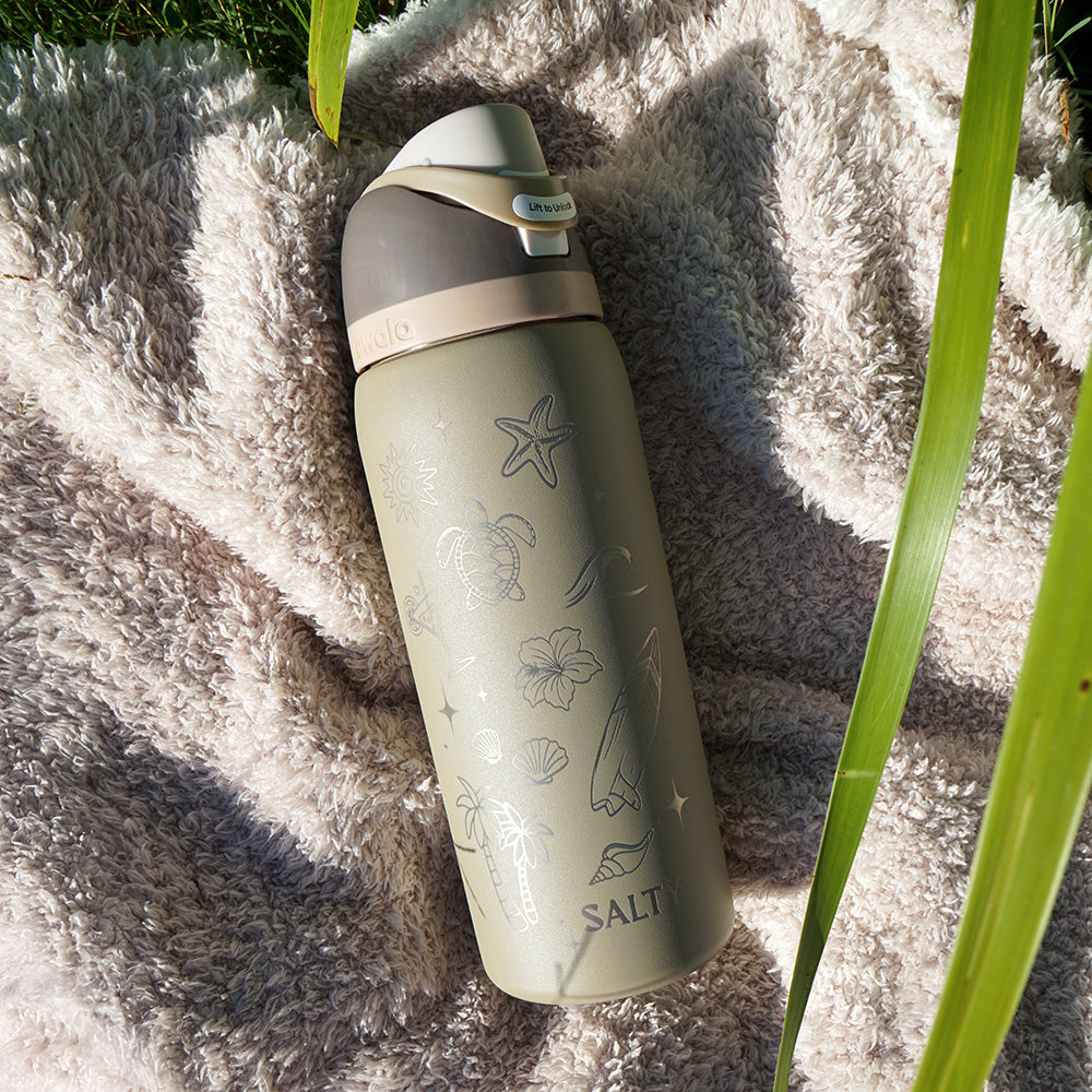 950ml Owala Style Water Bottle-Half Wrap-SALTY