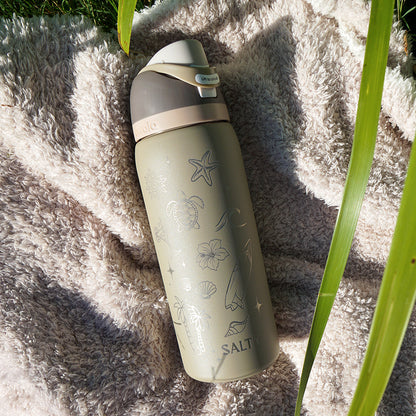 950ml Owala Style Water Bottle-Half Wrap-SALTY