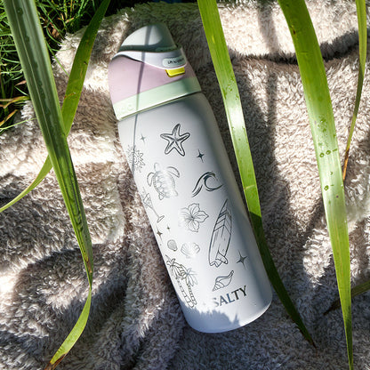 950ml Owala Style Water Bottle-Half Wrap-SALTY