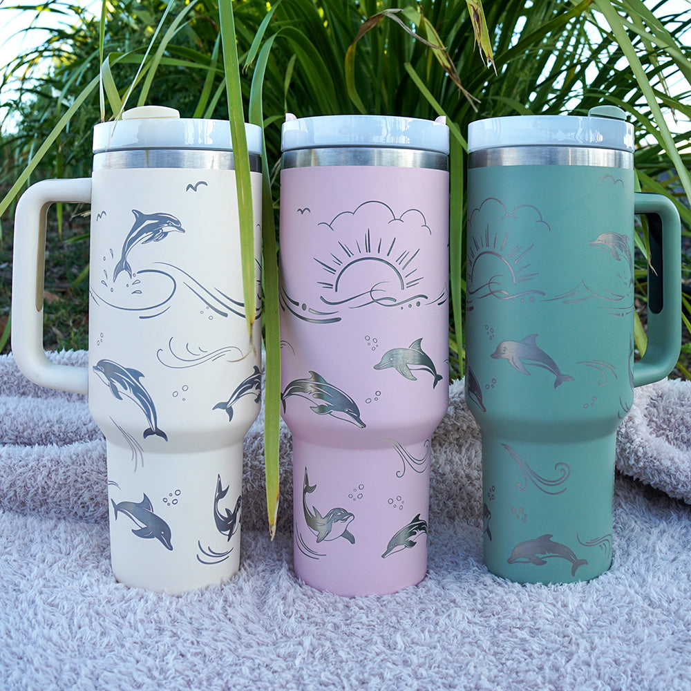 Refresher 1.2L Insulated Tumbler - Full Wrap - DOLPHIN