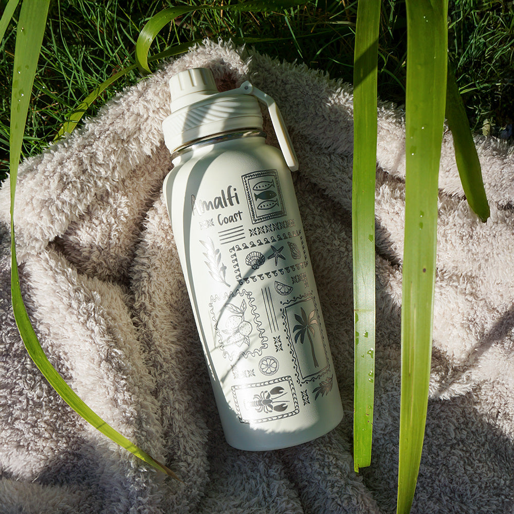 1L Insulated Water Bottle Half Wrap - AMALFI COAST