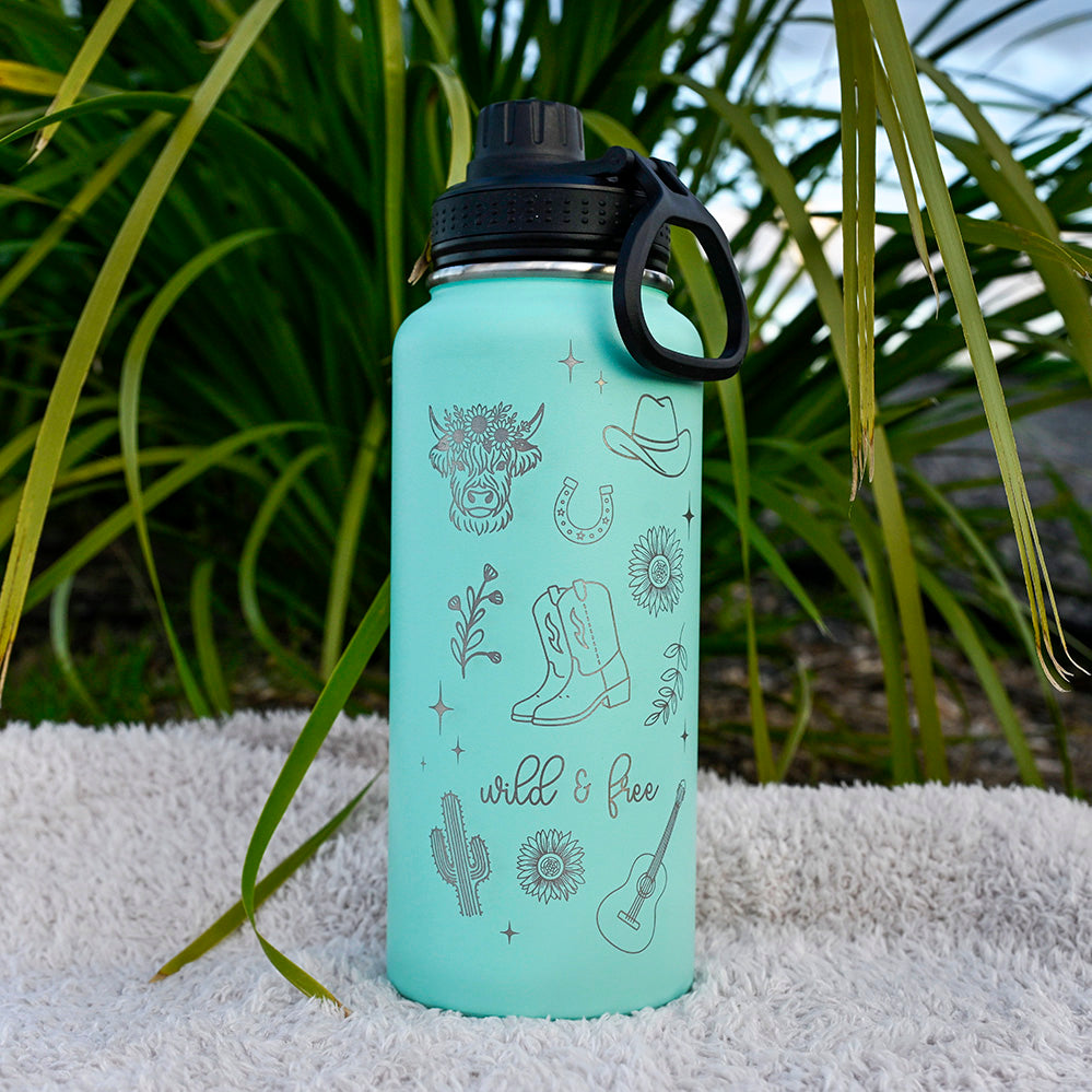 1L Insulated Water Bottle - COWGIRL