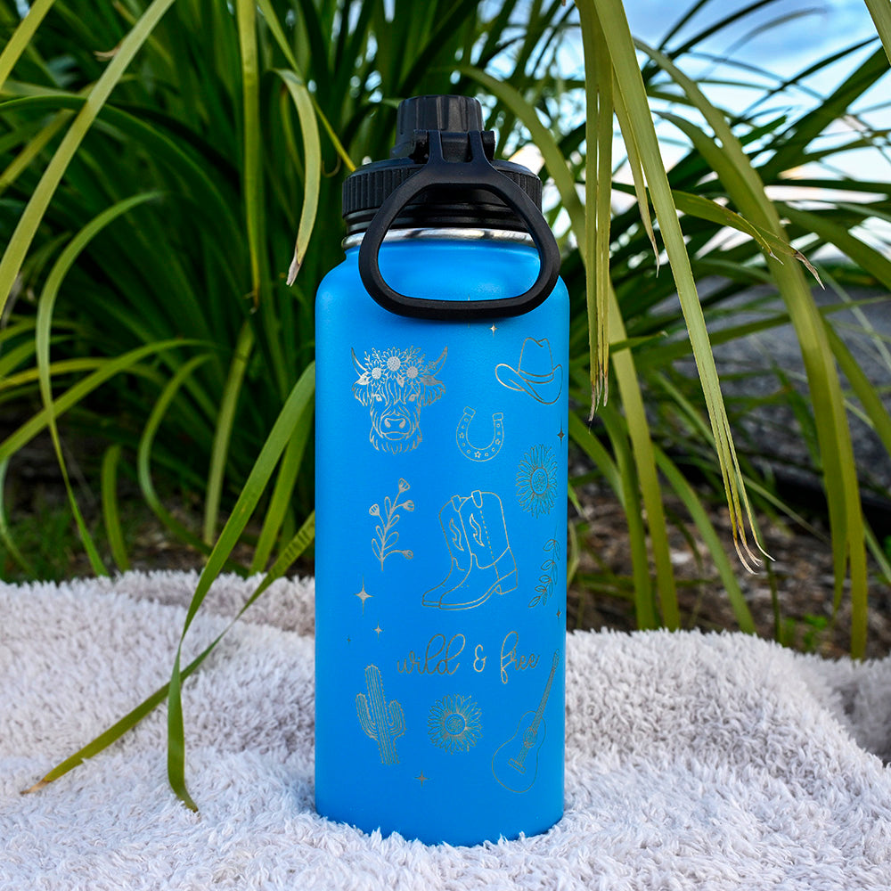 1L Insulated Water Bottle - COWGIRL