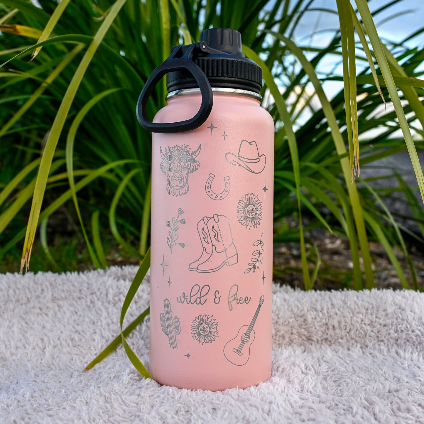 1L Insulated Water Bottle - COWGIRL