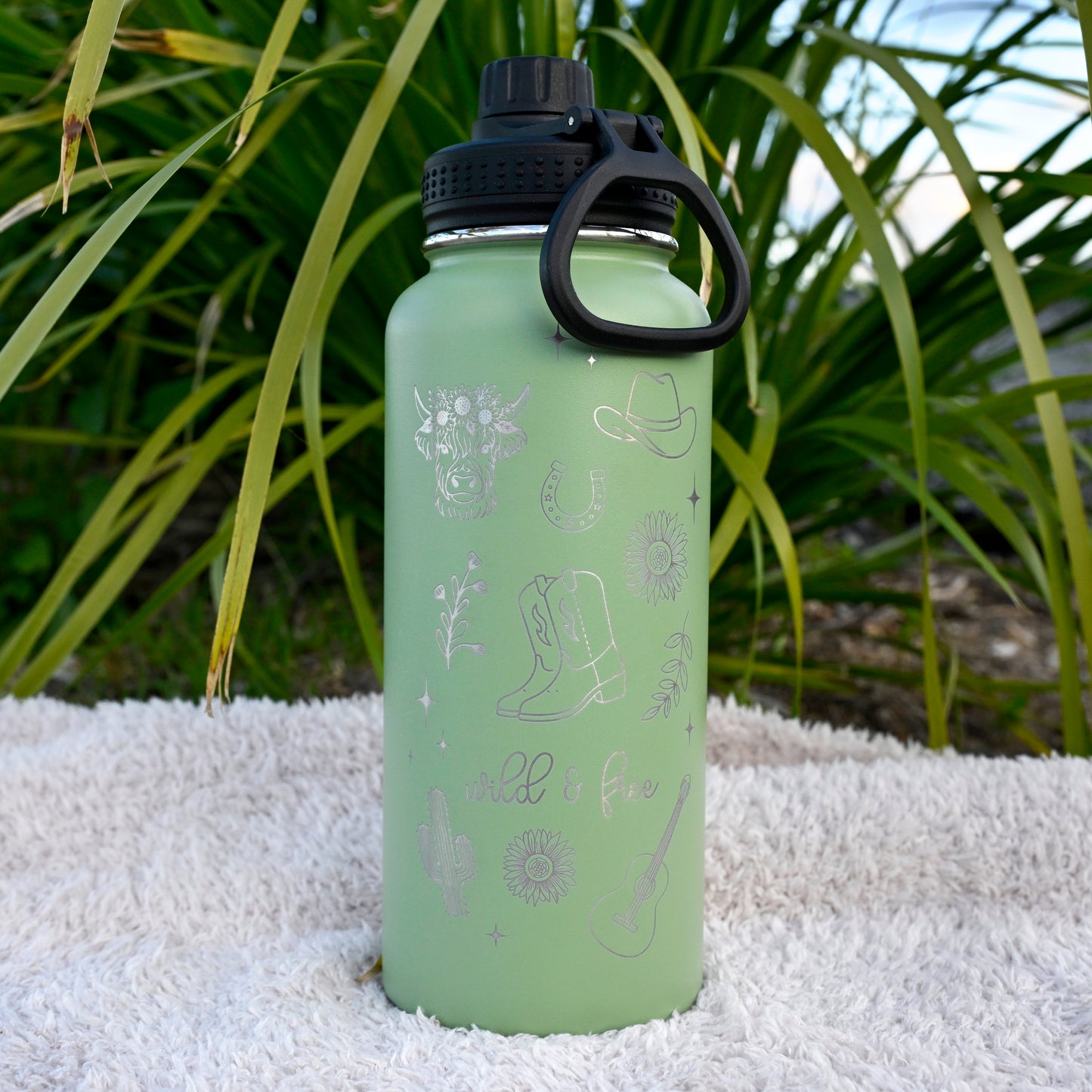1L Insulated Water Bottle - COWGIRL