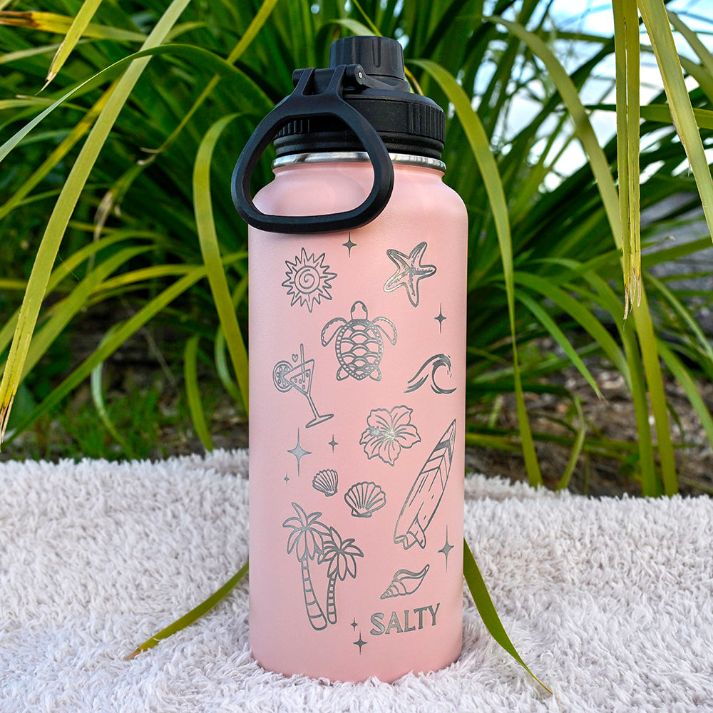 1L Insulated Water Bottle - SALTY