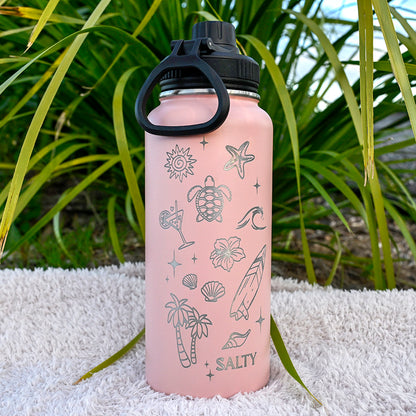 1L Insulated Water Bottle - SALTY
