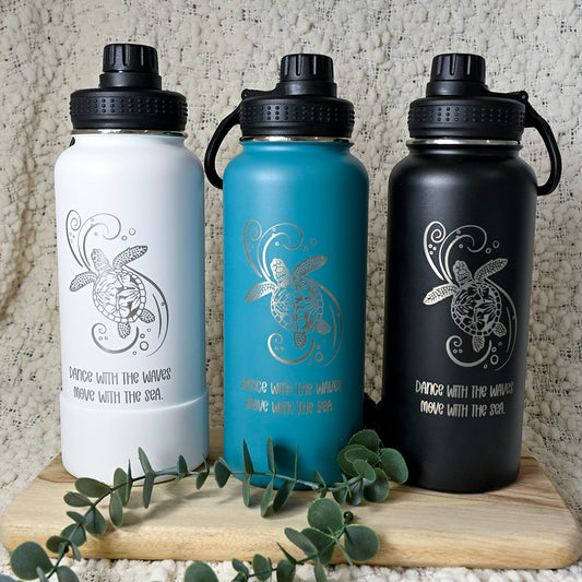1L Insulated Water Bottle - TURTLE