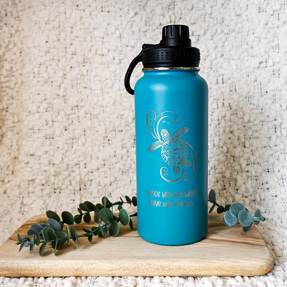 1L Insulated Water Bottle - TURTLE