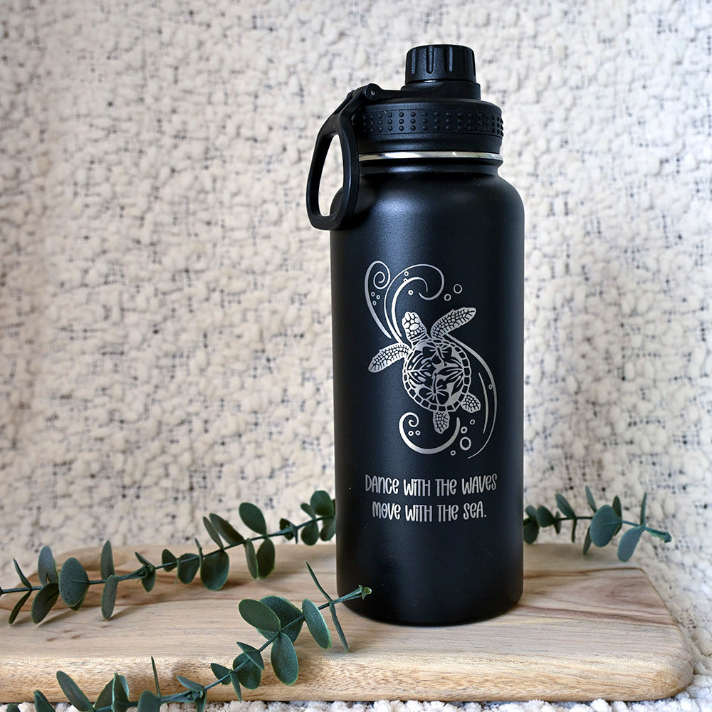 1L Insulated Water Bottle - TURTLE