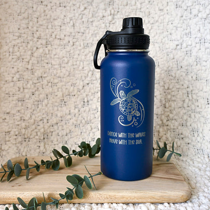 1L Insulated Water Bottle - TURTLE