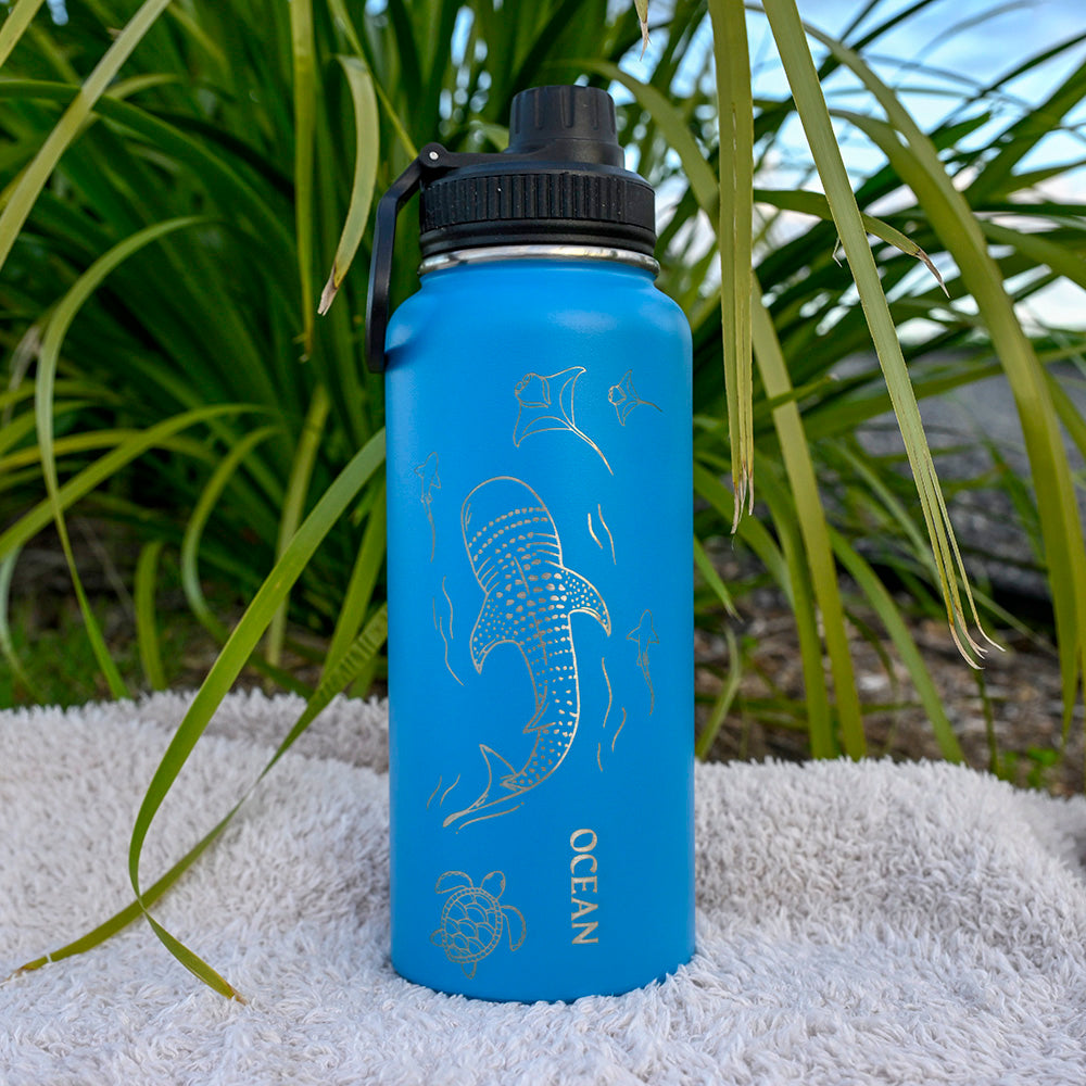 1L Insulated Water Bottle - WHALE SHARK