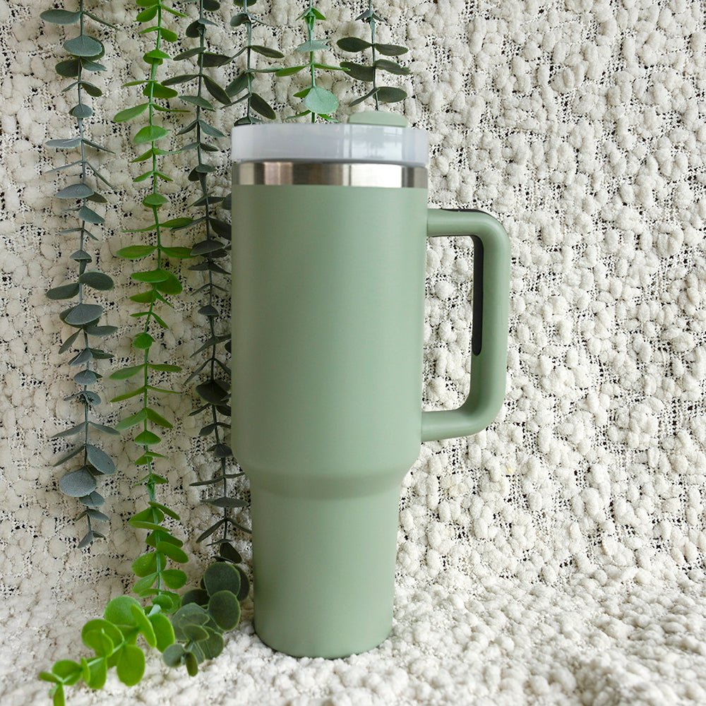 Refresher 1.2L Insulated Tumbler with Handle and Straw - CUSTOM DESIGN - TENGJA