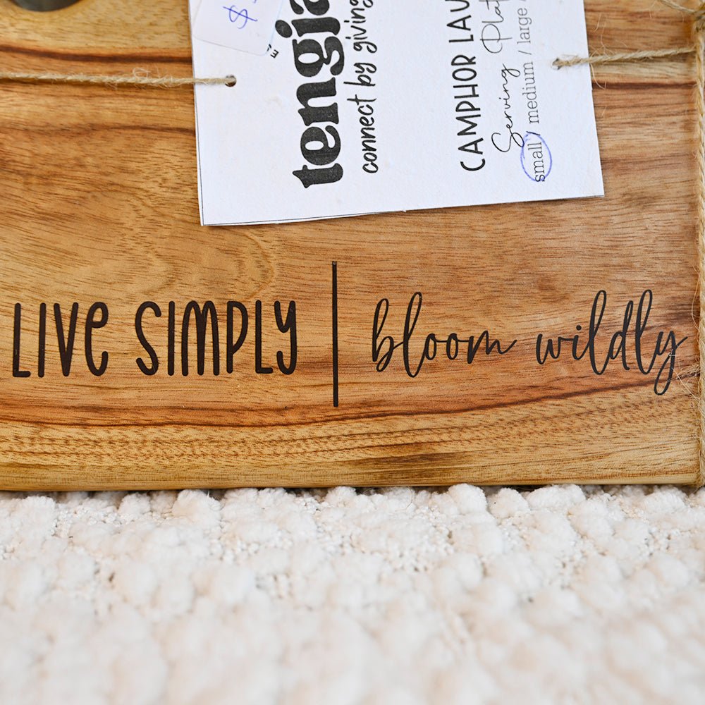 Resin Infused Camphor Laurel Chopping Board - LIVE SIMPLY - TENGJA