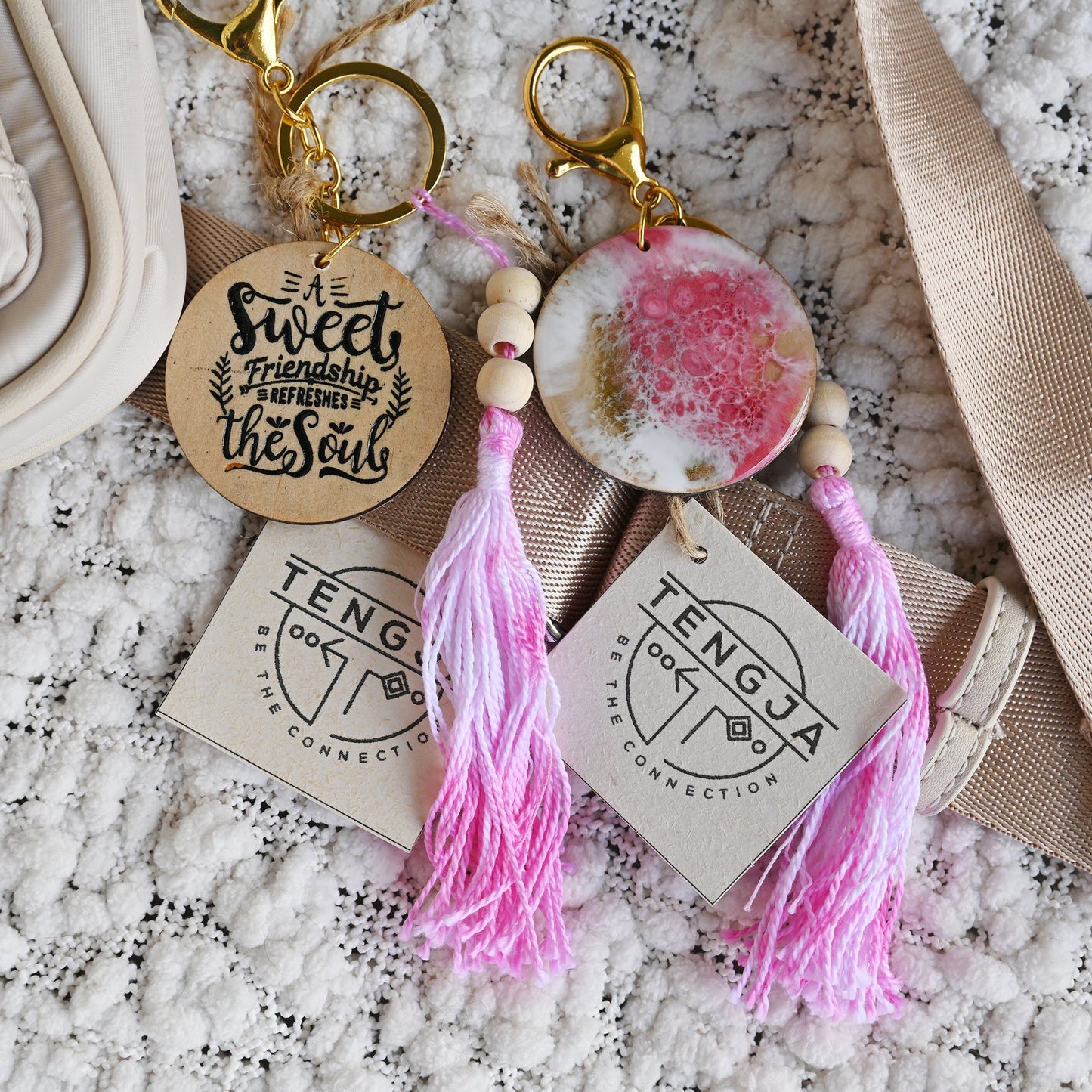 Resin Keychain or Bag Decoration - Friendship - TENGJA