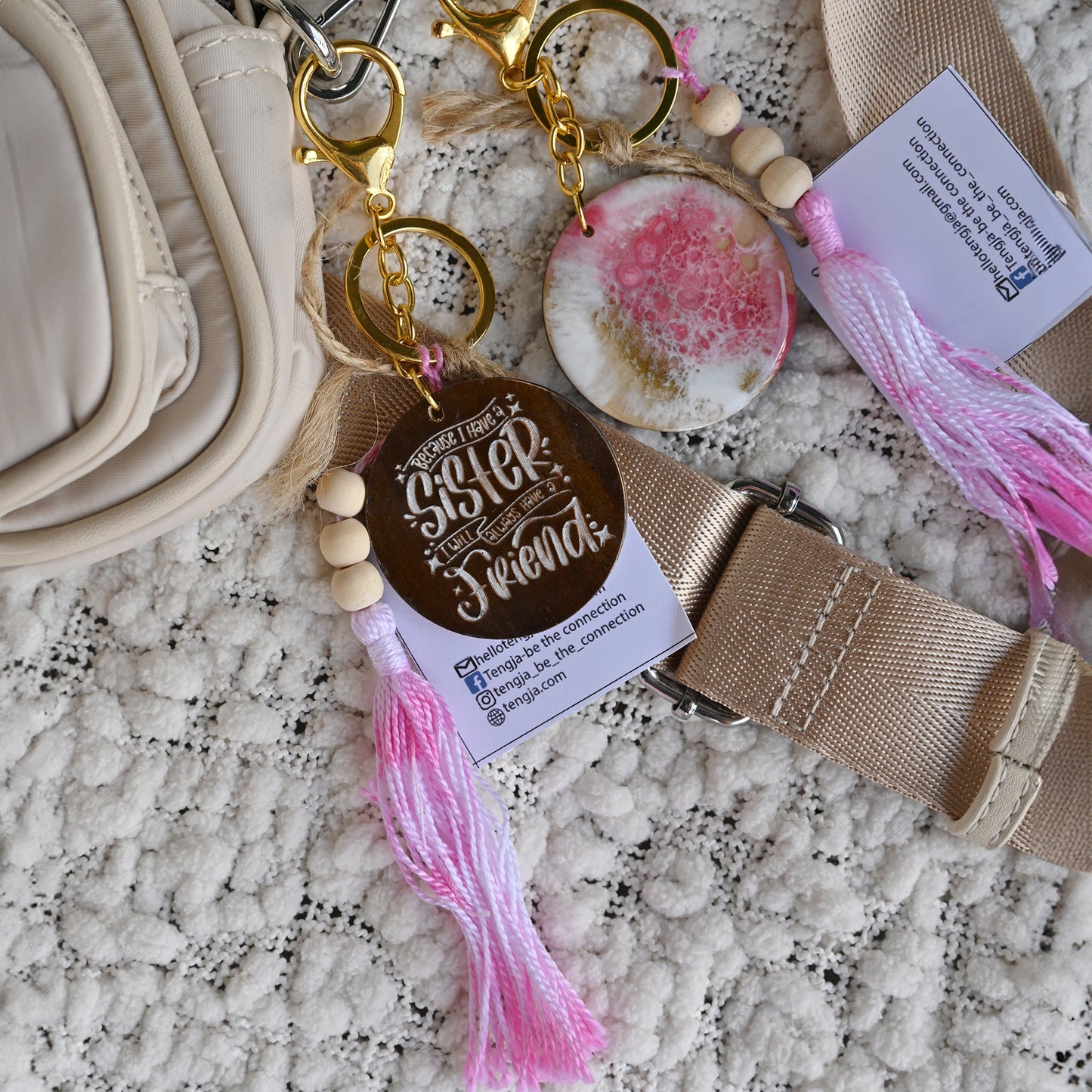 Resin Keychain or Bag Decoration - Friendship - TENGJA