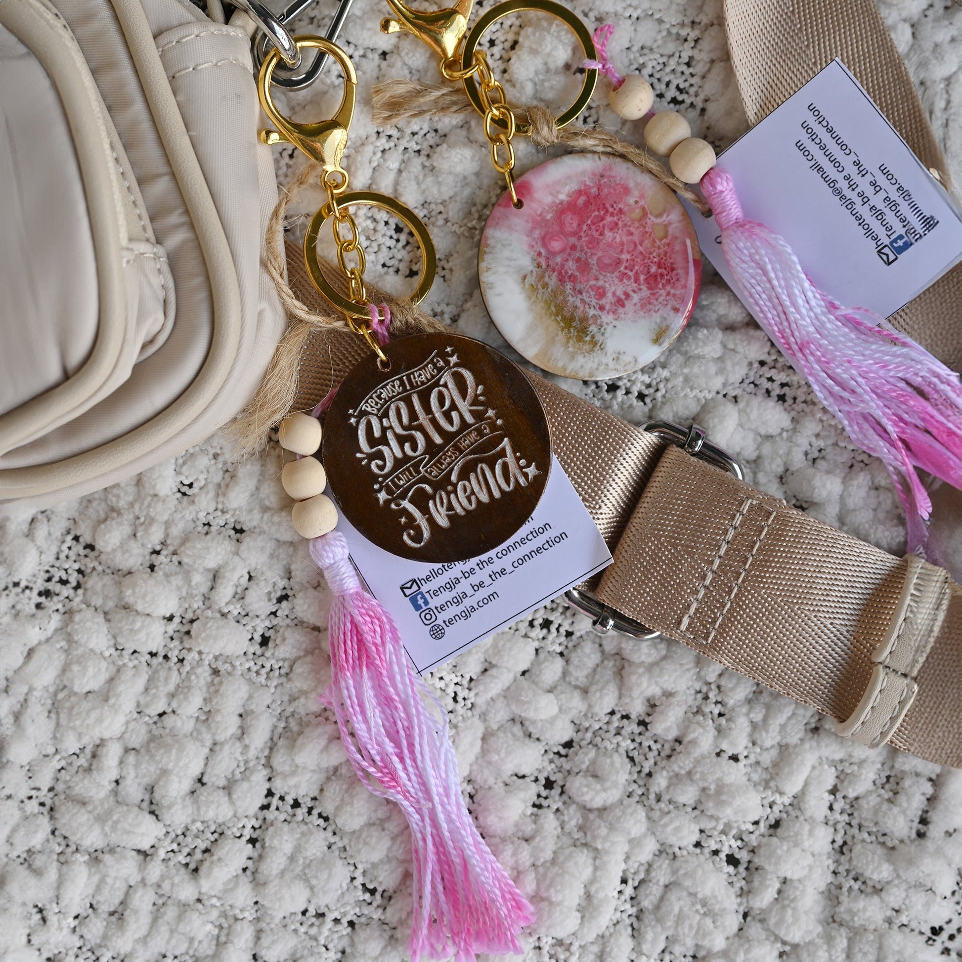 Resin Keychain or Bag Decoration - Friendship - TENGJA